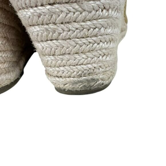 Ruanyu Tan Camel Canvas Espadrille Slip On Wedge Heels Women's Size 7 - Picture 4 of 7